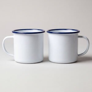 Enamel Mug Pair